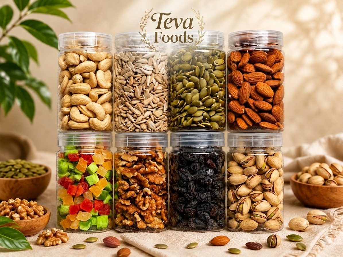 Teva Foods Premium Nuts, Seeds & Dry Fruits Combo Pack – 100% Natural & Fresh (1.1kg) Combo