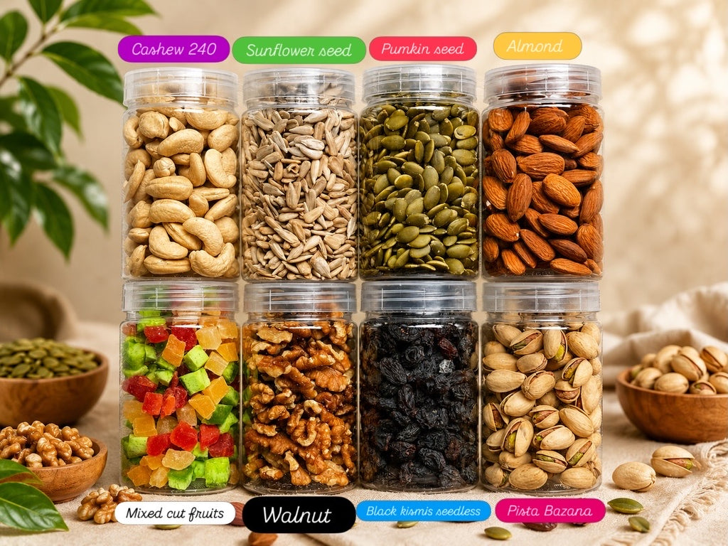 Teva Foods Premium Nuts, Seeds & Dry Fruits Combo Pack – 100% Natural & Fresh (1.1kg) Combo